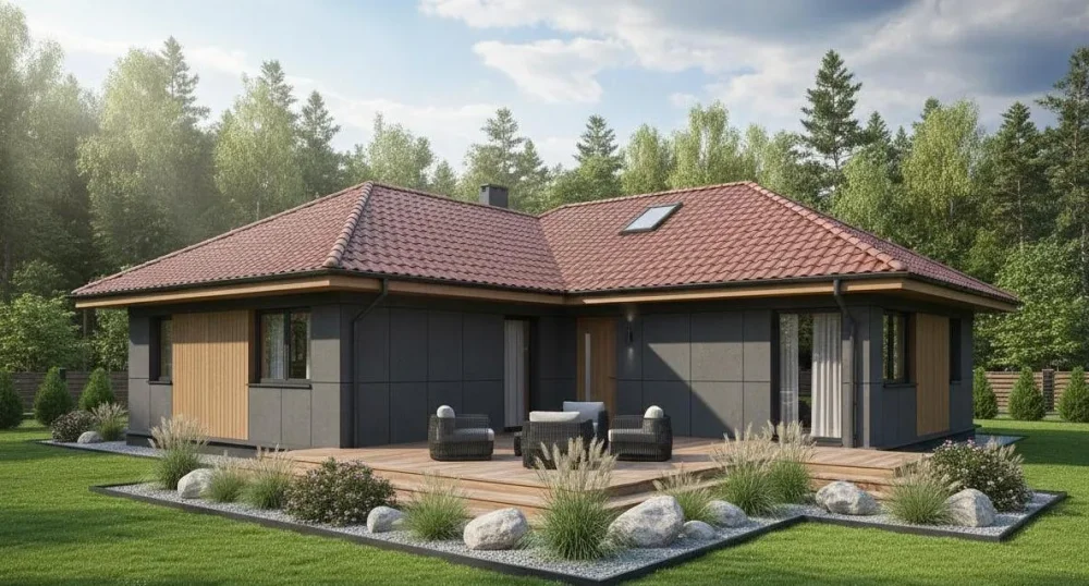 Проект Двухэтажный дом 17 на 19, 236 м2