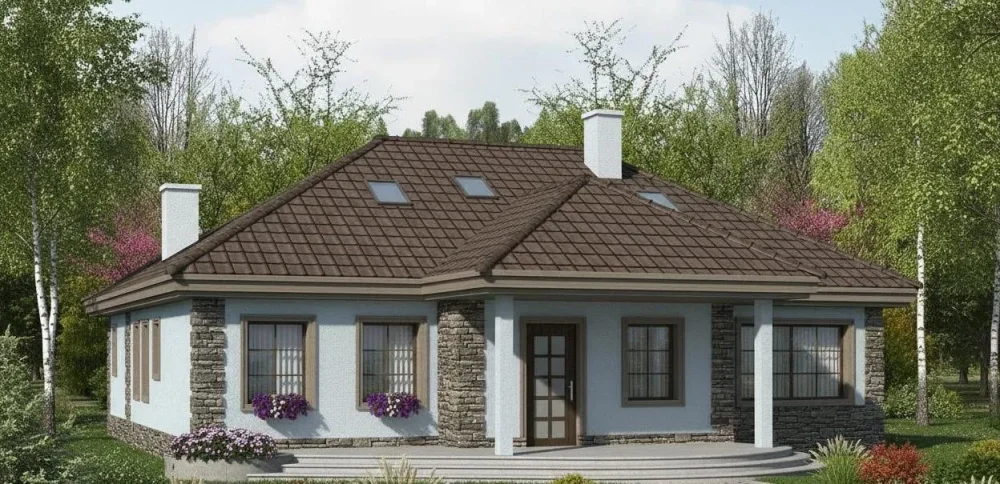 Проект Двухэтажный дом 16 на 19, 210 м2