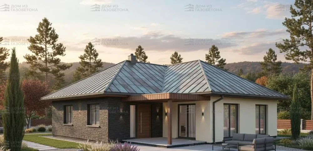 Проект Одноэтажный дом 12 на 20, 153 м2