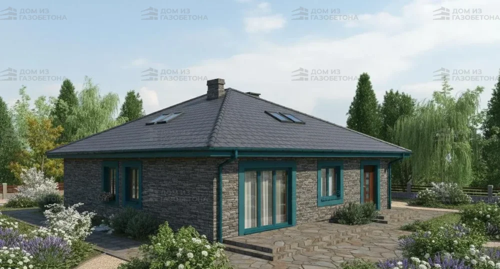 Проект Одноэтажный дом 12 на 14, 135 м2