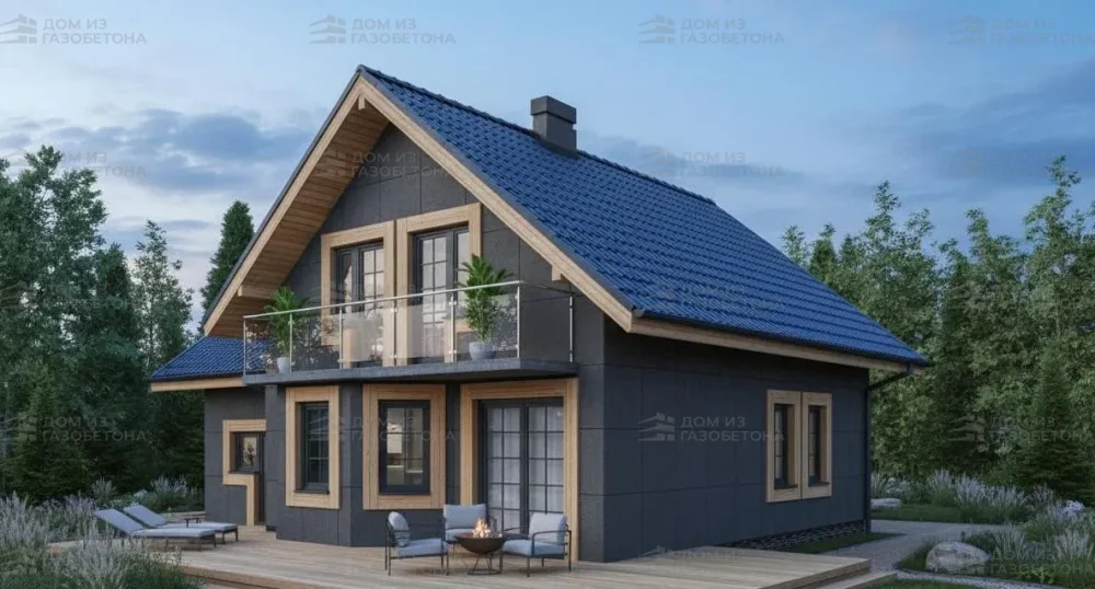 Проект Двухэтажный дом 11 на 11, 164 м2