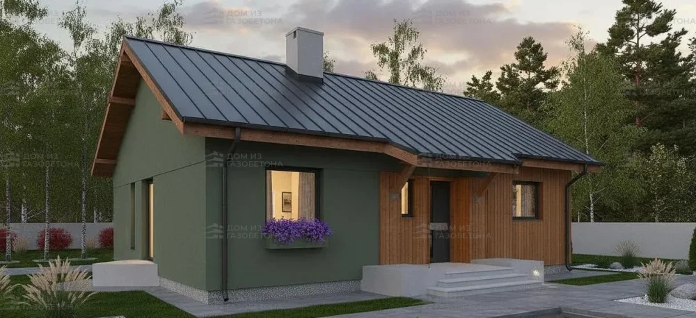 Проект Одноэтажный дом 12 на 10, 85 м2