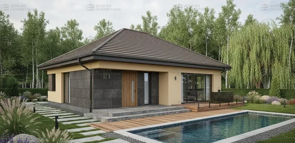 Проект Одноэтажный дом 16 на 13, 140 м2