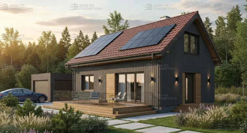 Проект Двухэтажный дом 11 на 9, 118 м2