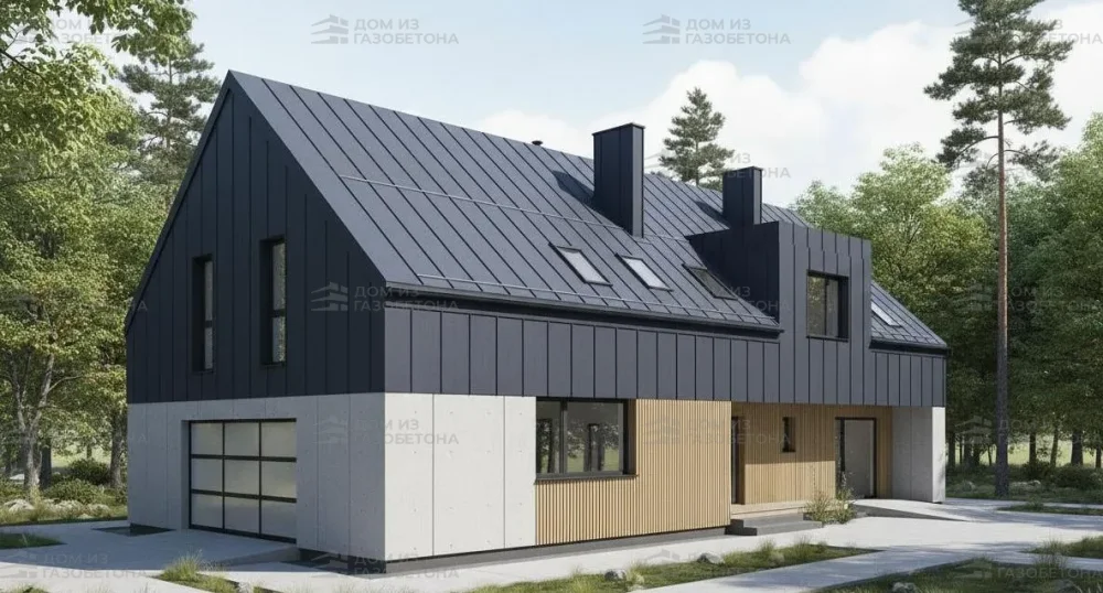 Проект Двухэтажный дом 18 на 11, 215 м2