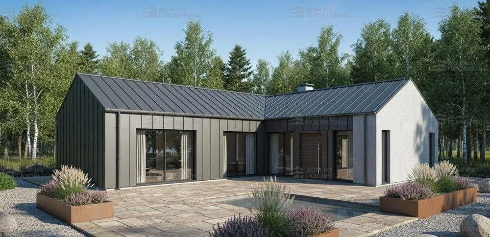 Проект Одноэтажный дом 12 на 17, 129 м2