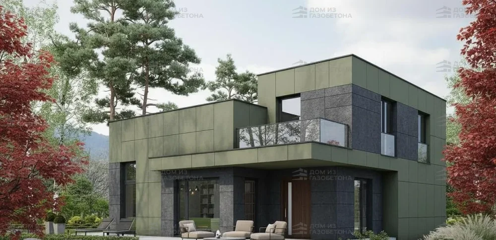 Проект Двухэтажный дом 13 на 19, 195 м2